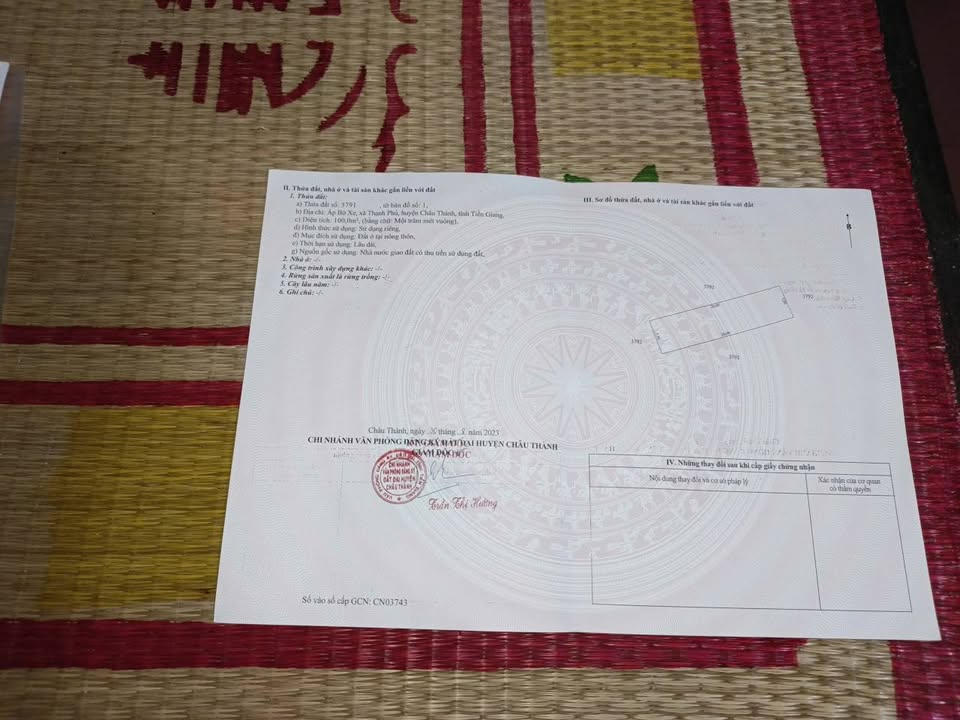 Đất mặt tiền Bờ Xe, Thạnh Phú, 680m² giá 2 tỷ - Tiềm năng kinh doanh lớn!