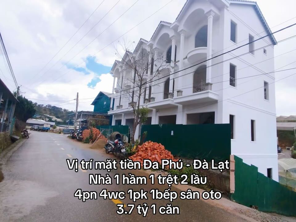 Bán dãy nhà mới xây Đa Phú Đà Lạt 40m² giá từ 3.7 tỷ - Đầu tư sinh lời ngay!
