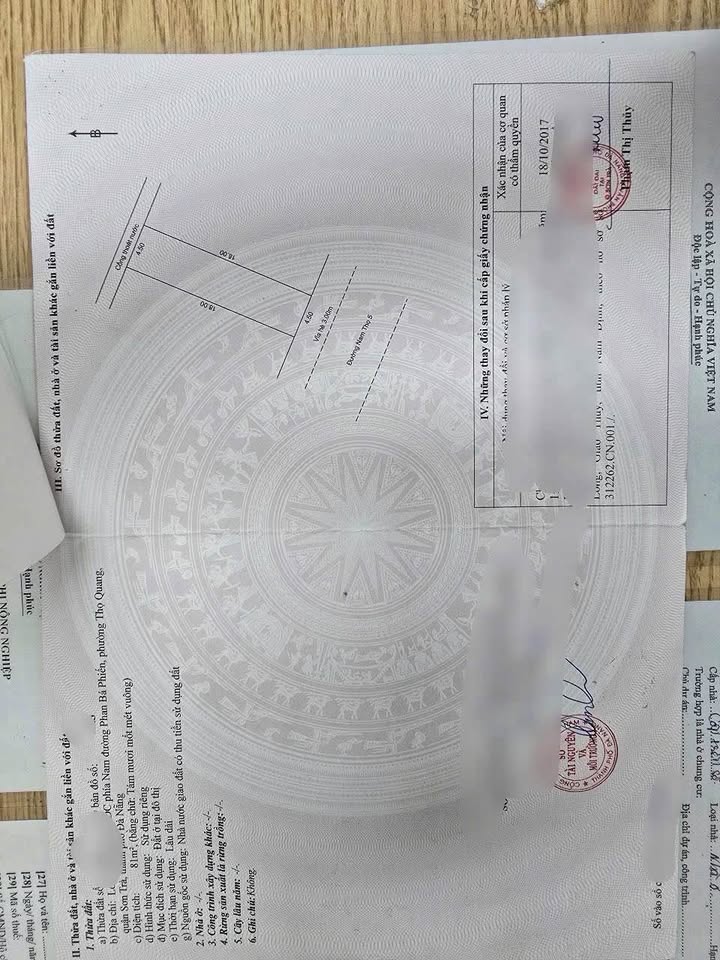 Lô Đất Mặt Tiền Đường Nam Thọ 5, Sơn Trà 81m² giá 7.4 tỷ - Hướng Tây Nam