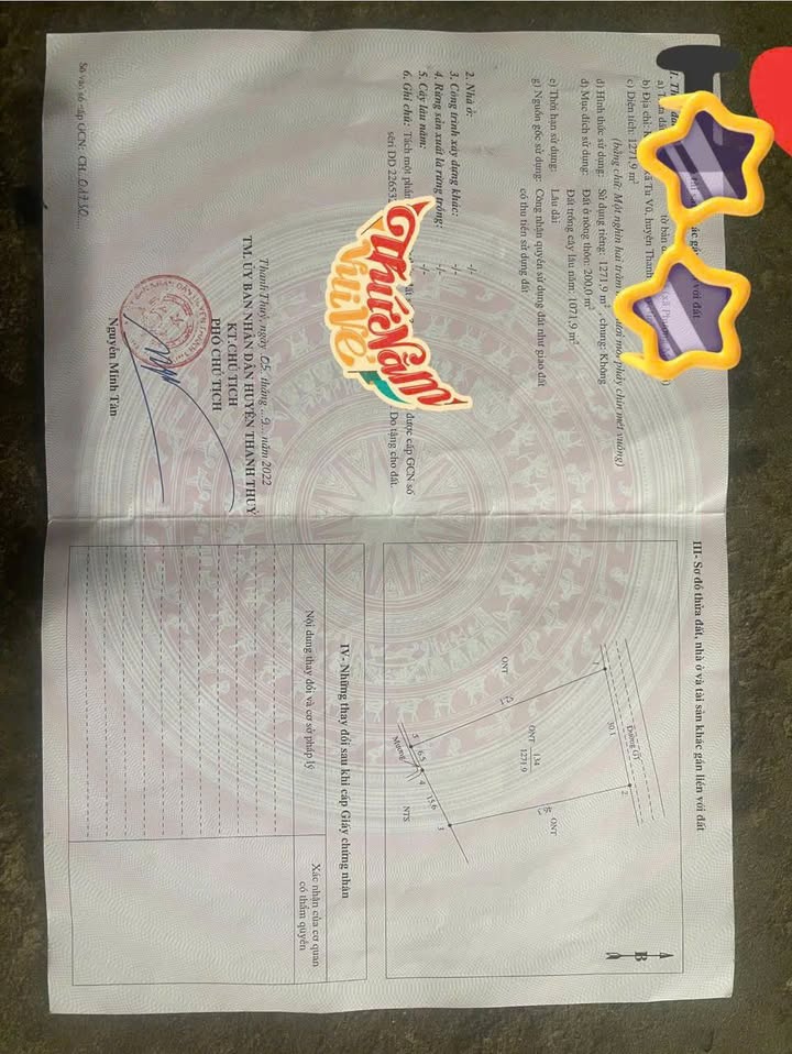 Đất nền Tu Vũ Phú Thọ 1.271m² giá thỏa thuận - Đầu tư sinh lời tiềm năng!