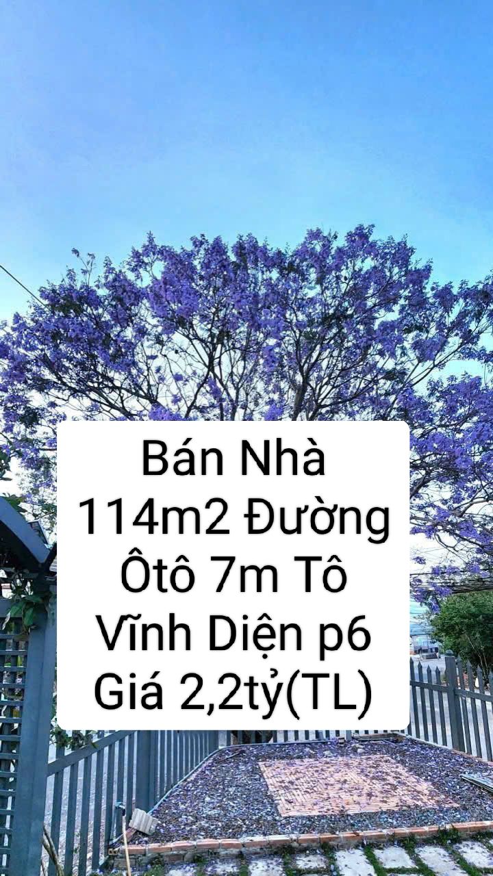 Nhà riêng đường Tô Vĩnh Diện, Đà Lạt 114m² giá 2,2 tỷ - Đường ô tô lớn