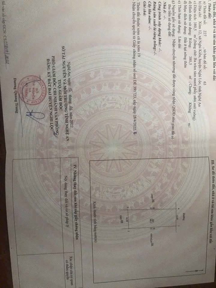 Đất nền Nghi Kiều 385m² giá 1 tỷ - Cơ hội đầu tư hiếm có!