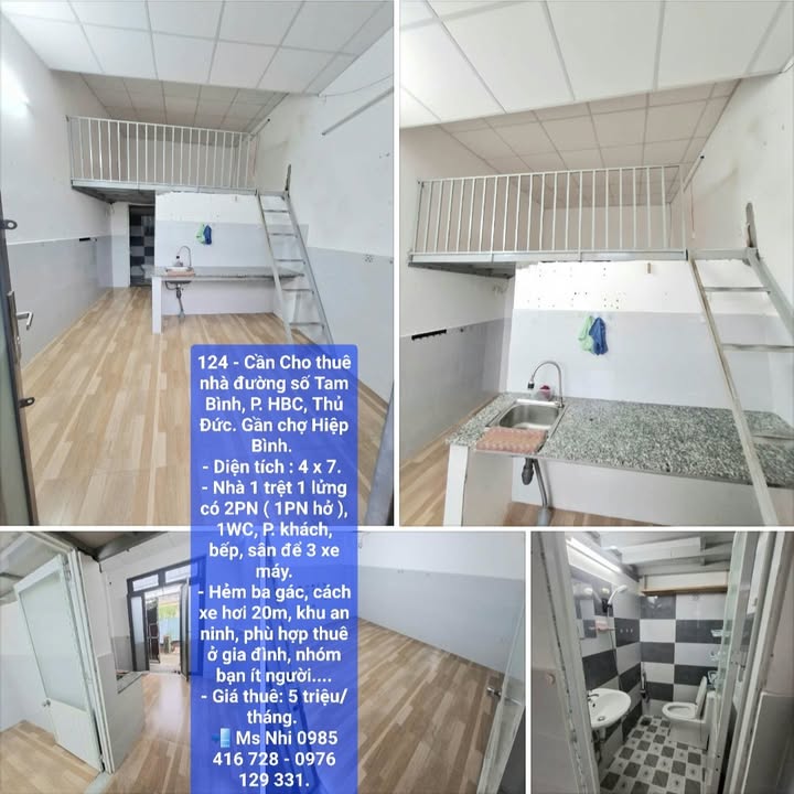 Nhà cho thuê đường Tam Bình, Thủ Đức 28m² - Giá chỉ 5 triệu/tháng!