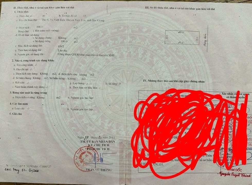 Đất ở Tự Lạn, Việt Yên 100m² giá 1,xx tỷ - Vuông vức, gần khu đô thị!