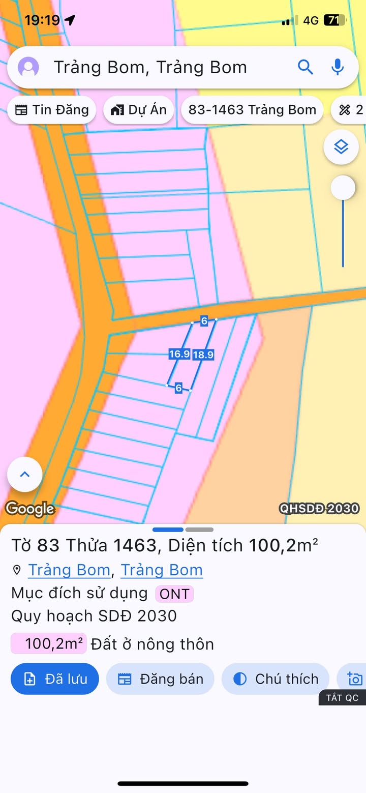 Đất nền Trảng Bom 108m² giá 700 triệu - Sổ đỏ chính chủ, đầu tư sinh lời!
