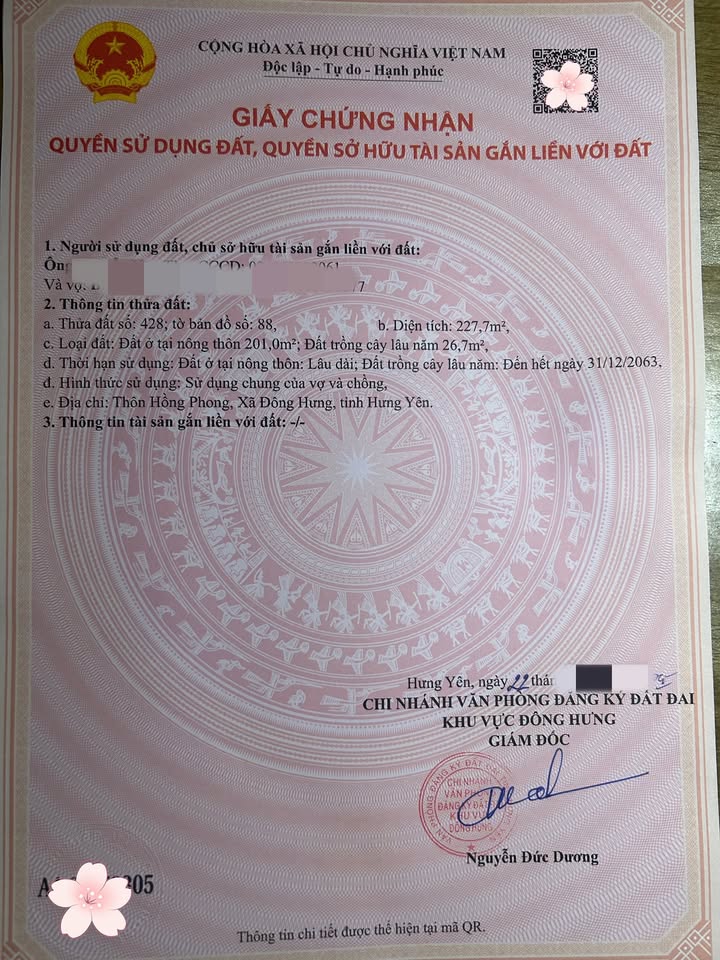 Đất nền đẹp 227m² tại xã Nguyên Xá, Đông Hưng - Chỉ 1.589 tỷ!