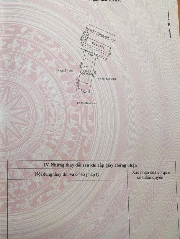 Lô đất mặt tiền Lý Thường Kiệt, Thủ Dầu Một 126m² - Kinh doanh nhộn nhịp bên chợ!