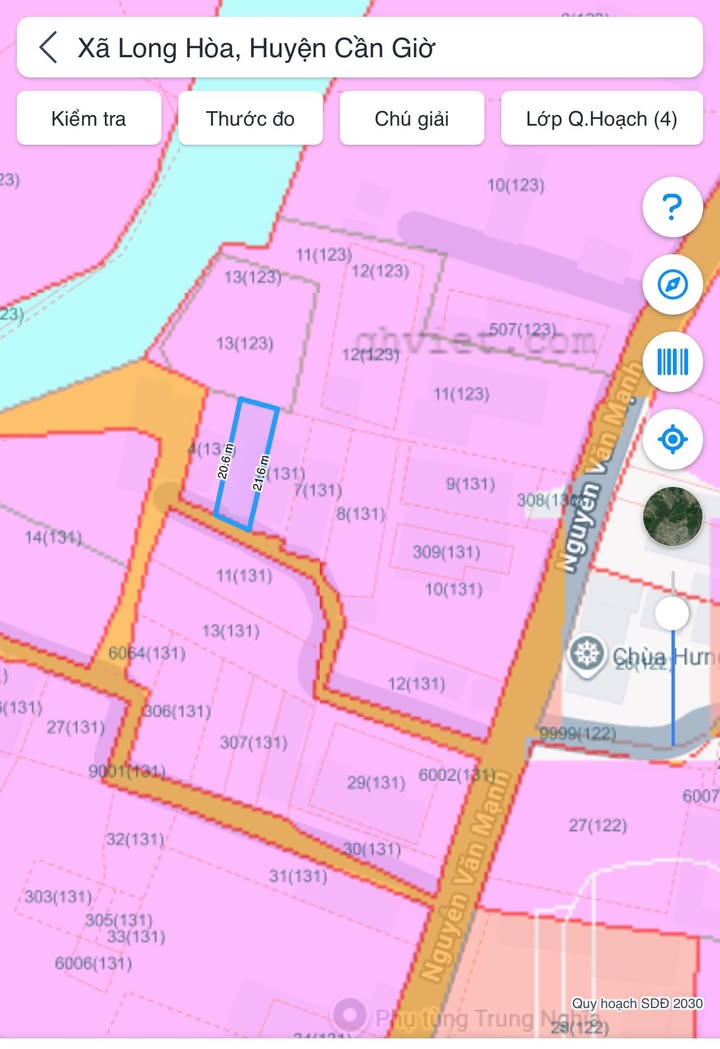 Đất thổ cư hẻm ô tô Nguyễn Văn Mạnh, Long Hòa 136m² giá 3 tỷ - Cơ hội đầu tư lý tưởng!