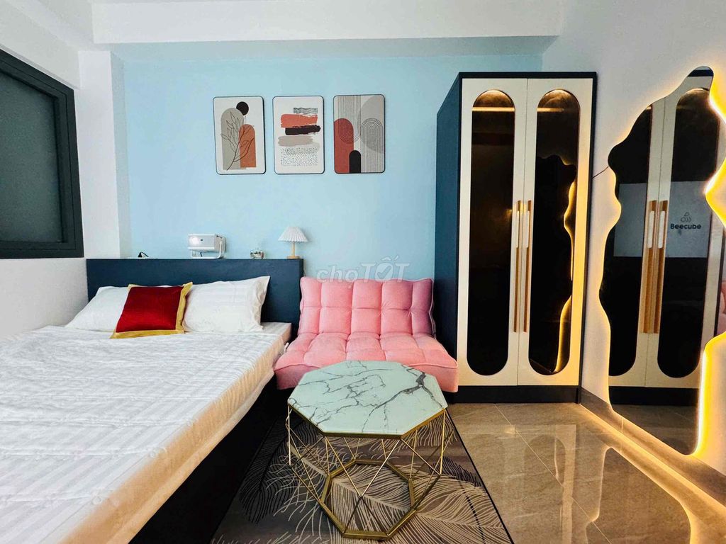 Cho thuê CHDV mới xây có thang máy tại Bùi Đình Tuý 40m² giá 5.5 triệu - Tiện nghi đầy đủ!