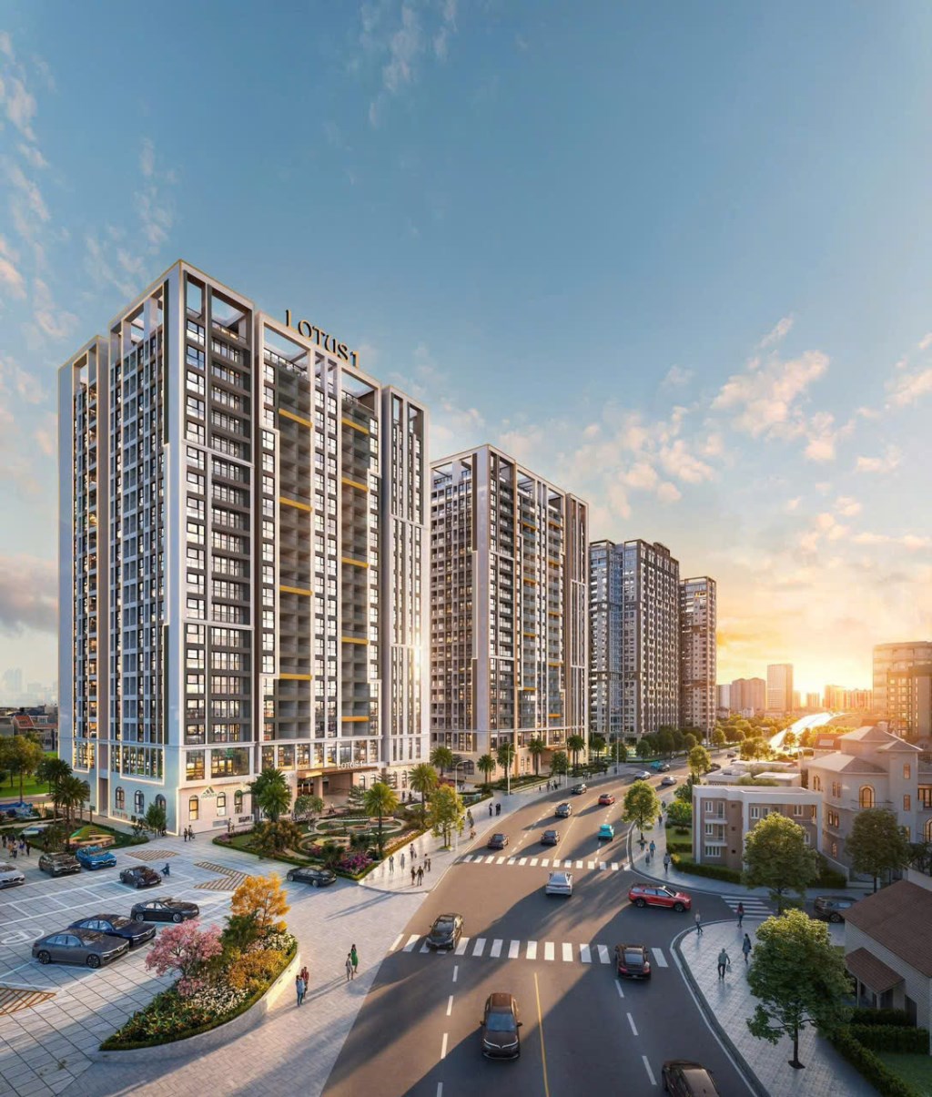 Chung cư Lotus 1 Bắc Giang 55.8m² giá từ 2,4 tỷ - Cơ hội đầu tư hấp dẫn!