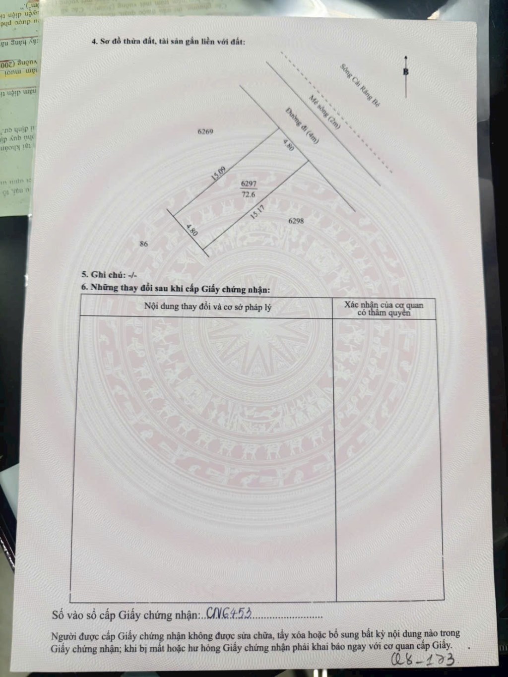 Đất nền Thổ cư Cái Răng 72m² giá 1.75 tỷ - Cơ hội đầu tư tuyệt vời!