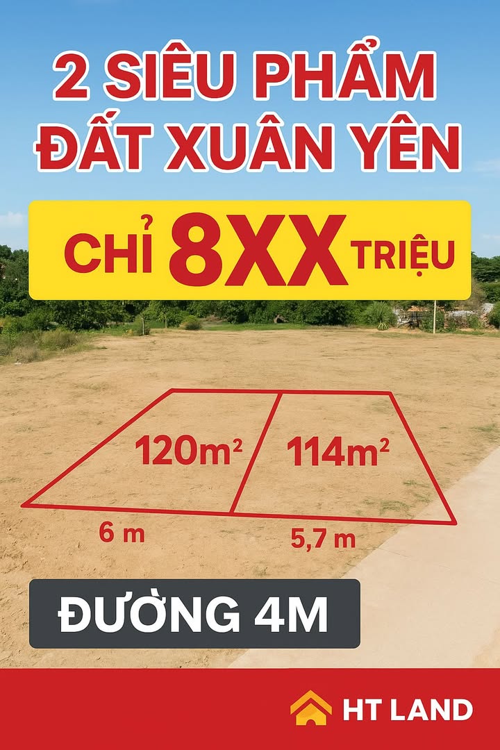 Đất nền Xuân Yên, Nghi Xuân, 120m² giá chỉ 800 triệu - Cơ hội đầu tư không thể bỏ lỡ!