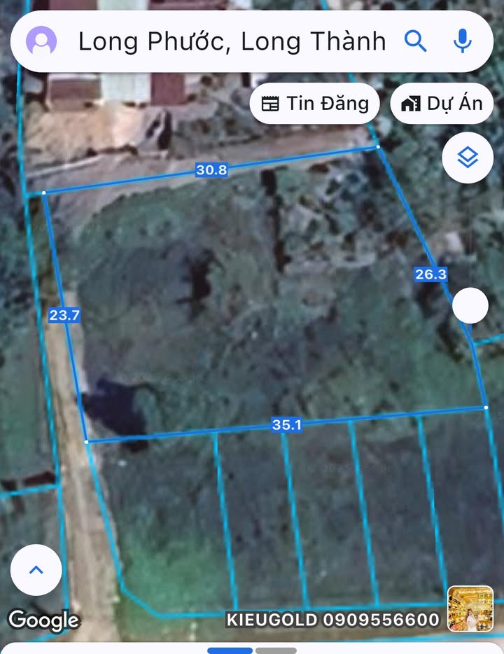 Đất thổ cư Long Phước Long Thành 821m² giá 6.7 tỷ - Mặt tiền đường Bà Ký