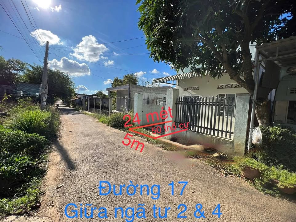 Đất nền 120m² tại đường 17, Châu Đức - Giá chỉ 850 triệu - Cơ hội đầu tư tuyệt vời!