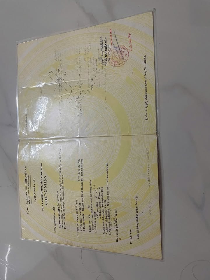 Đất thổ cư Định Hòa Tân Uyên 150m² giá 2.85 tỷ - Cơ hội đầu tư hấp dẫn!