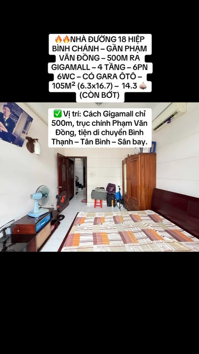 Nhà phố Hiệp Bình Chánh 105m² giá 14.3 tỷ - Gần Gigamall, sổ hồng chính chủ!