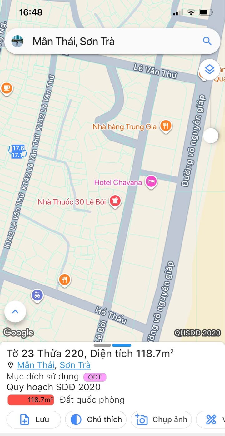 Lô đất 3 mặt tiền Mân Thái 125m² giá 13.2 tỷ - Cơ hội đầu tư sinh lời cao!