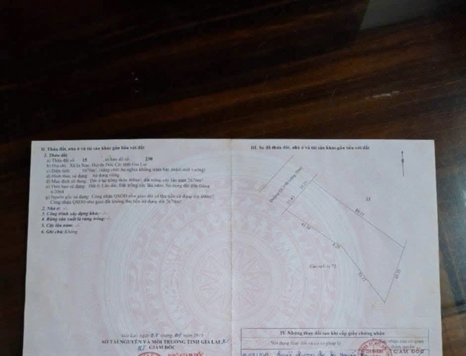 Đất nền Quốc lộ 19 Đức Cơ 2749.1m² giá 400 triệu - Cơ hội đầu tư tuyệt vời!