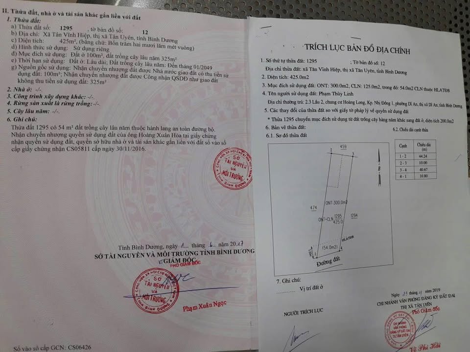 Đất nền Tân Vĩnh Hiệp 420m² giá 4.62 tỷ - Vị trí vàng bên 3 KCN lớn!