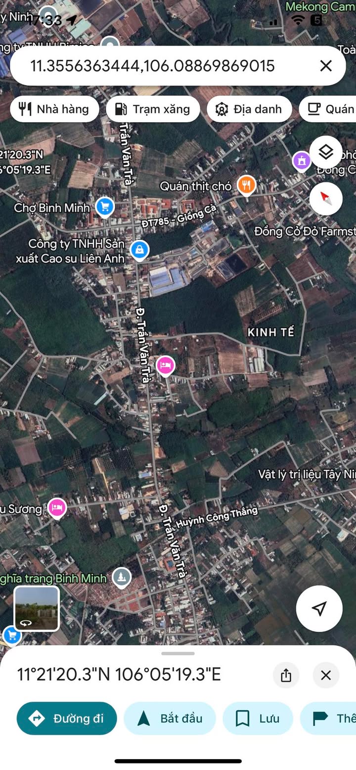 Đất mặt tiền Giồng Tre, Tây Ninh 381m² giá chỉ 2 tỷ - Pháp lý sổ đỏ chính chủ!