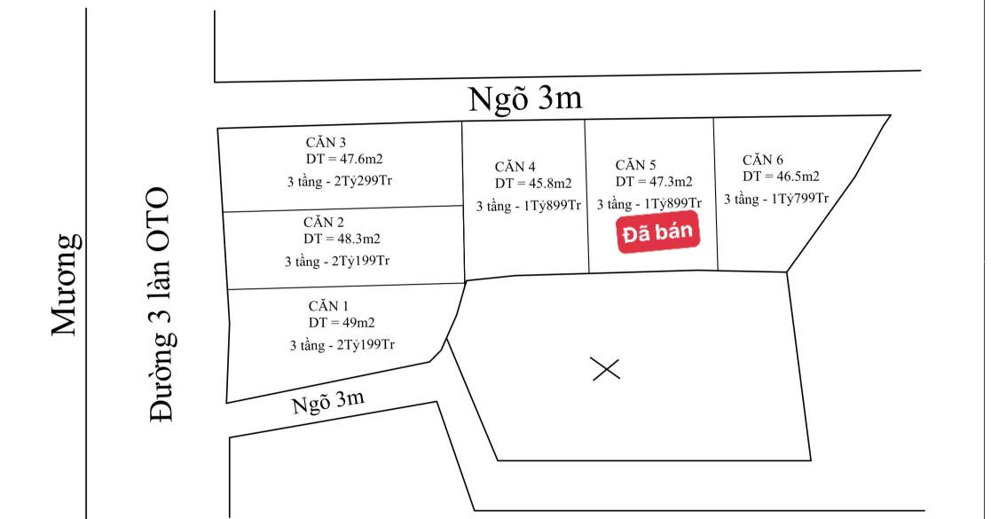 Nhà 3 tầng Xóm 3 Mỹ Trọng 50m² giá 1.799 tỷ - Thiết kế hiện đại, sẵn sàng ở ngay!