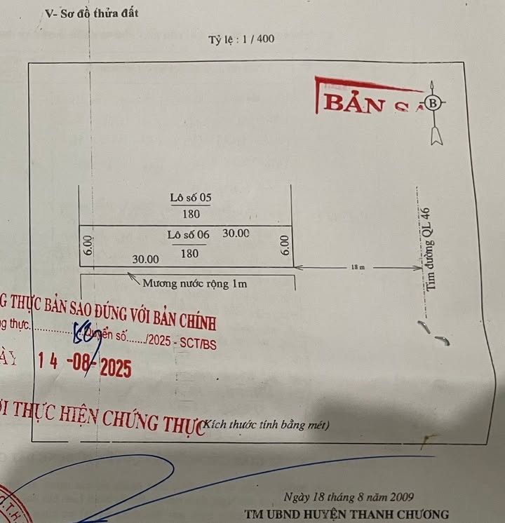 Đất mặt tiền QL46 TT Dùng cũ 180m² giá 7 tỷ - Cơ hội đầu tư tuyệt vời!