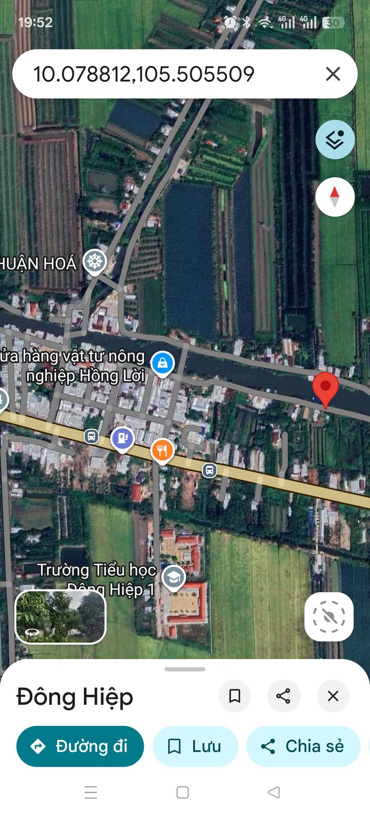 Lô đất mặt tiền sông Đông Hiệp 513m² giá chỉ 1 tỷ - Chính chủ bán gấp!