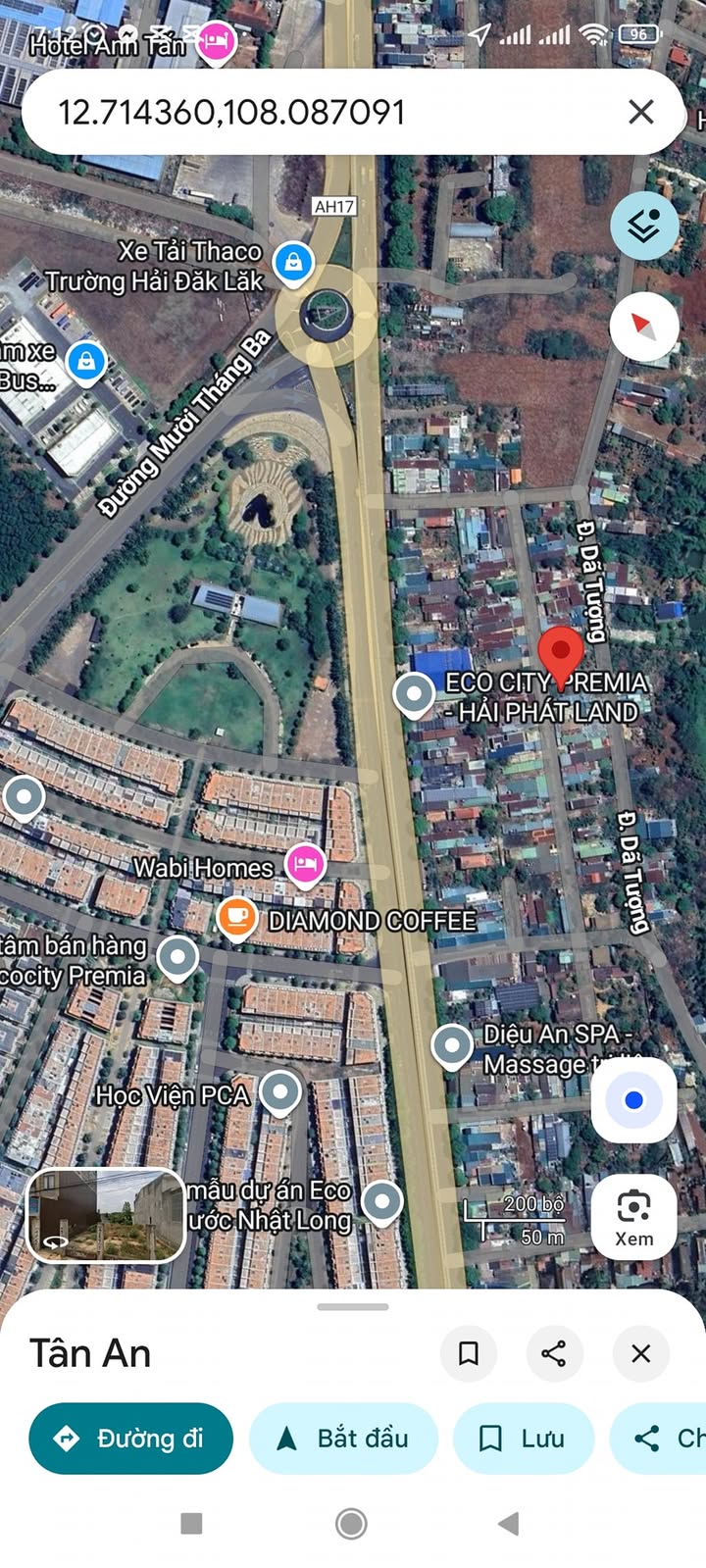 Đất 2 mặt tiền đường Dã Tượng, Tân An, 115m² giá 3.25 tỷ - Cơ hội đầu tư tuyệt vời!