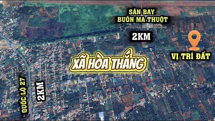 Đất Hòa Thắng, Buôn Ma Thuột 123m² giá 1.25 tỷ - Tiềm năng sinh lời cao!