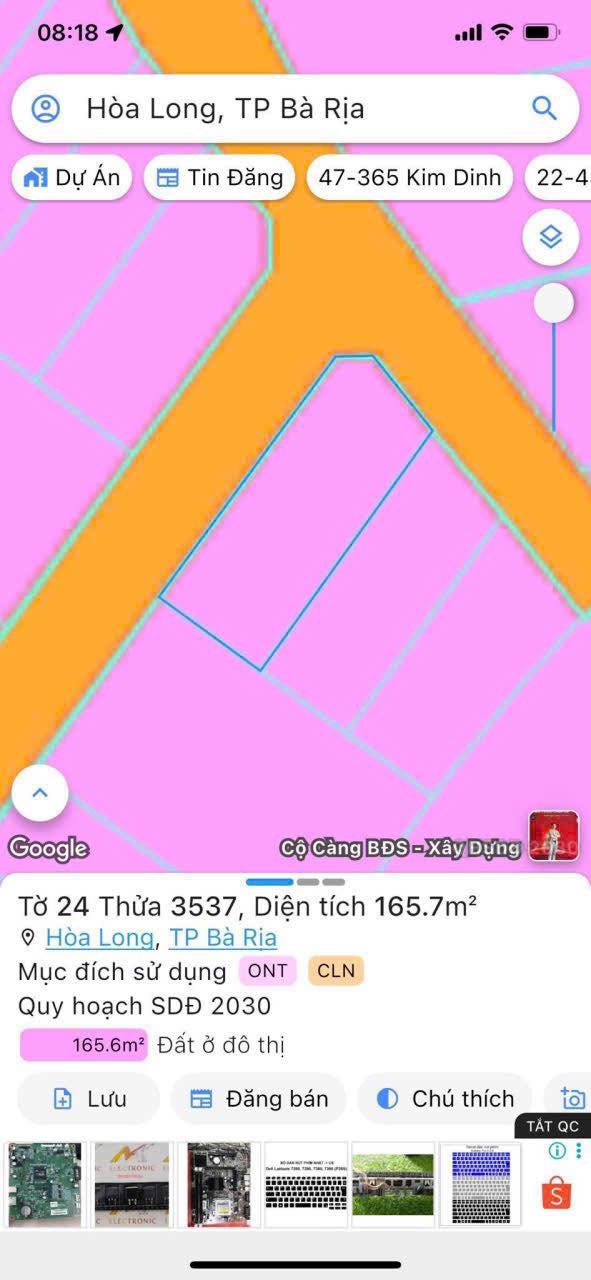 Đất nền mặt tiền đường 23A, Phường Long, Vũng Tàu - Cơ hội đầu tư tuyệt vời