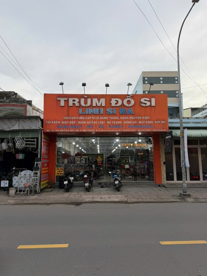 Cho thuê mặt bằng kinh doanh Quận 12 - 208m² giá 45 triệu/tháng - Kinh doanh tấp nập