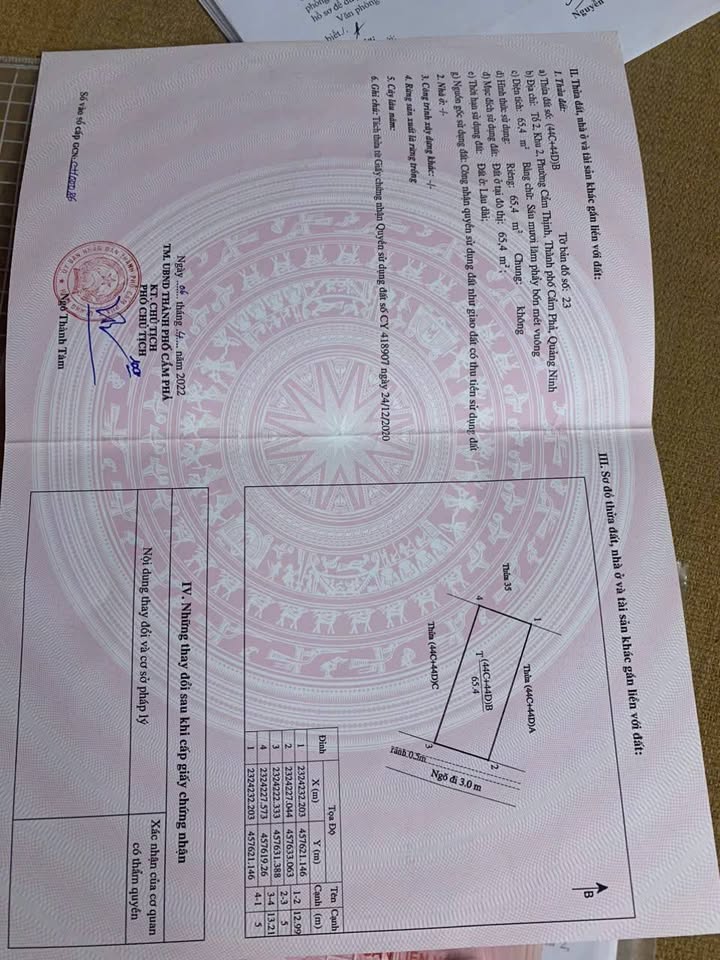 Đất nền khu 2 Cẩm Thịnh 66m² - Cơ hội đầu tư hiếm có!