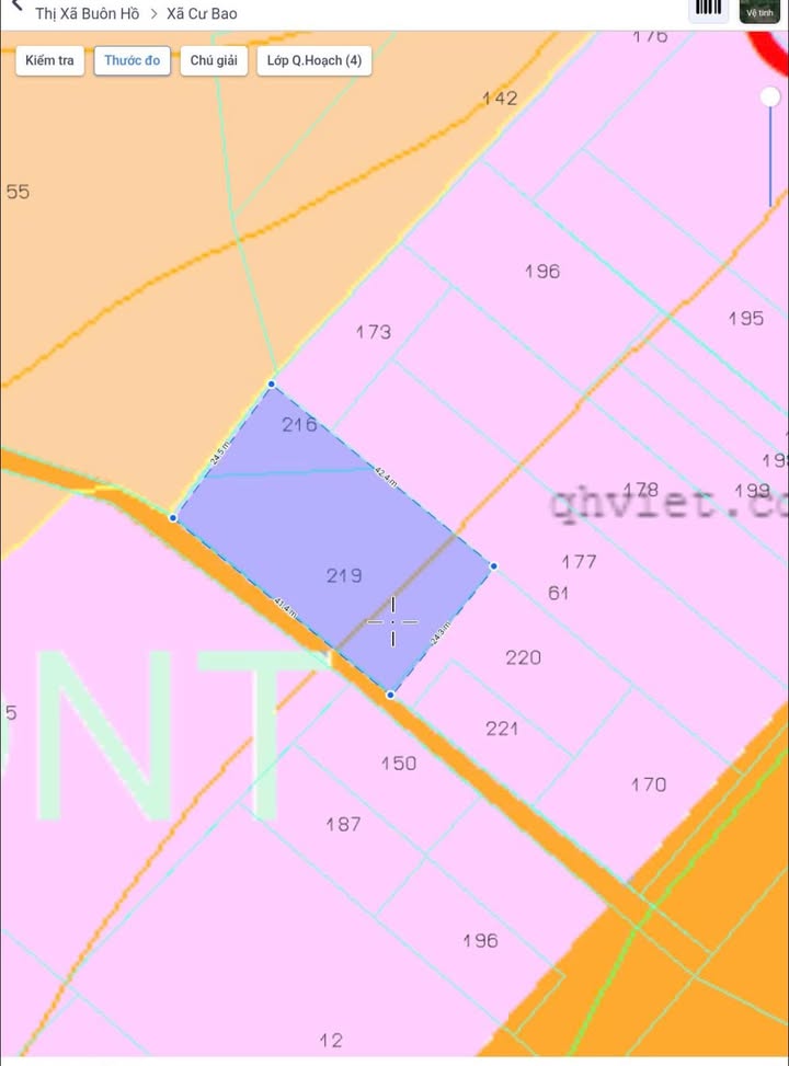 Đất nền phân lô tách thửa tại Phường Cư Bao, Buôn Hồ - 943m² chỉ 66.23 tỷ!