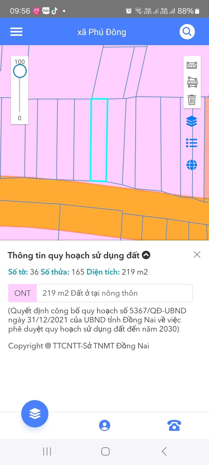 Đất thổ cư 219m² mặt tiền đường Phú Đông, Nhơn Trạch - Giá chỉ 3 tỷ!