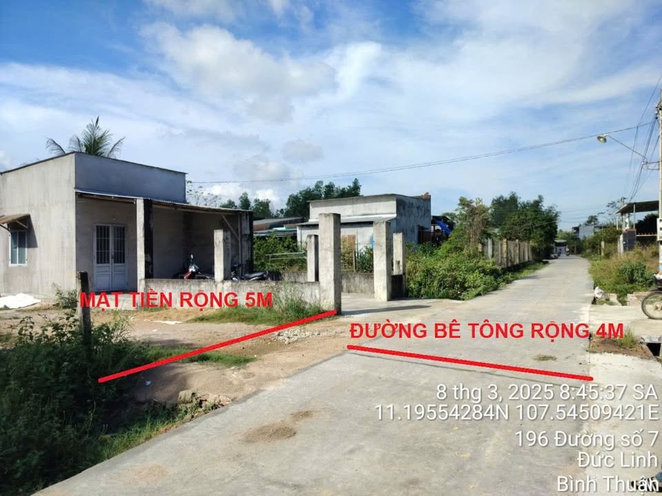 Đất thổ cư 165m² tại Nam Chính, Đức Linh - Sổ đỏ chính chủ, giá thỏa thuận!