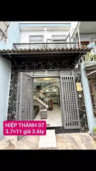 Nhà 2 tầng Hiệp Thành 33m² giá 3.6 tỷ - Hẻm xe hơi thông thoáng