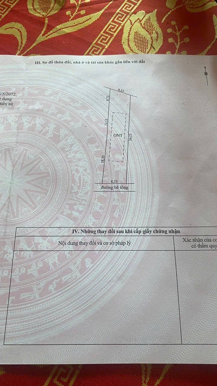 Đất nền mặt tiền đường bê tông Hậu Thành 300m² giá 550 triệu - Sổ đỏ chính chủ, thương lượng trực tiếp!