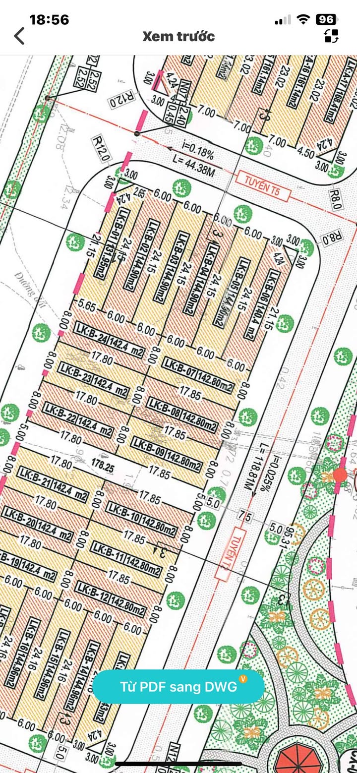 Đất nền Xuân Lâm 142m² giá 1.63 tỷ - Sổ hồng chính chủ, đối diện công viên!