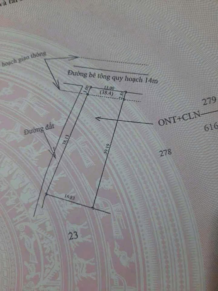 Đất 2 mặt tiền Phú Xuân 546m² giá chỉ 3.276 tỷ - Cơ hội đầu tư tuyệt vời!