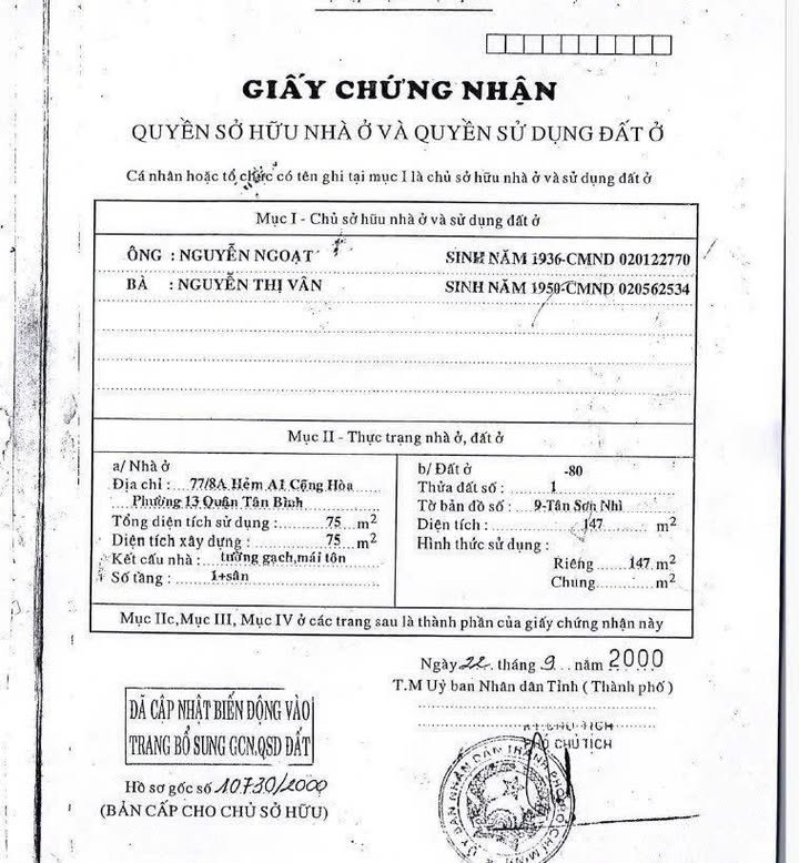 Nhà phố 77/8A Nhất Chi Mai 145m² giá 19 tỷ - Sang trọng, thoáng đãng!