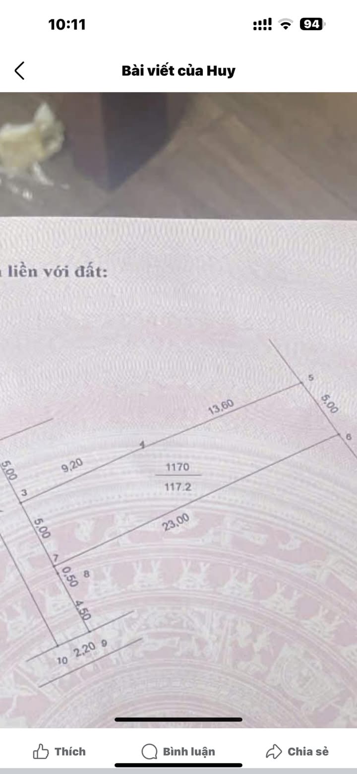 Đất Vân Tảo Thường Tín 117m² giá thỏa thuận - Ô tô vào tận đất!