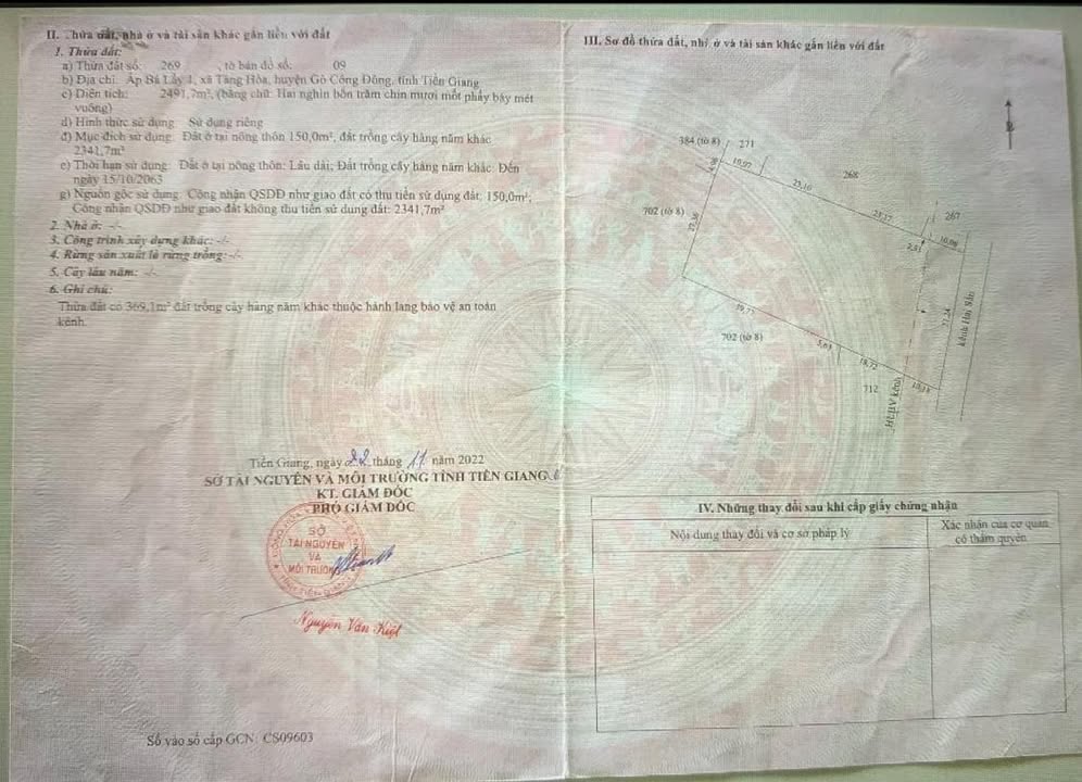 Đất nền Gò Công Đông 2000m² giá chỉ 700 triệu - Đầu tư sinh lời ngay!