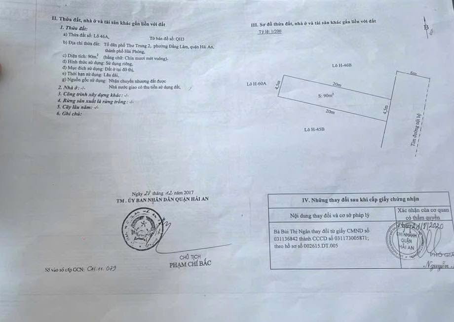 Bán lô đất vàng đường Văn Cao, phường Đằng Lâm, Hải An - 90m² giá 6,2 tỷ - Cơ hội đầu tư không thể bỏ lỡ!