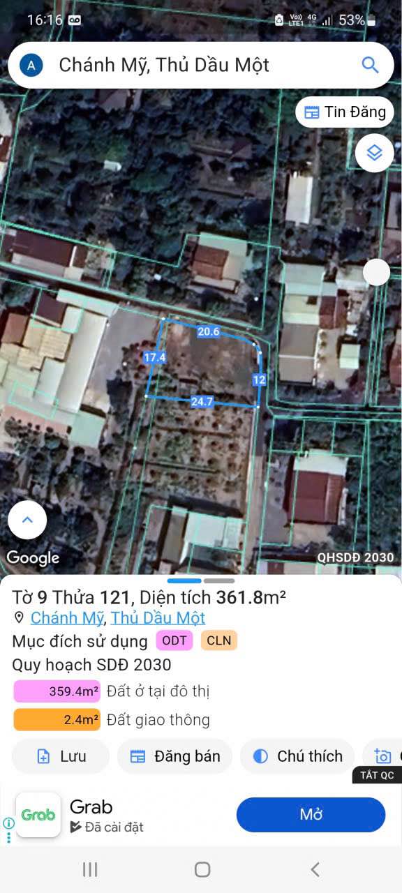 Đất nền góc 2 mặt tiền Chánh Mỹ 361m² giá 3 tỷ - Cơ hội đầu tư hiếm có!