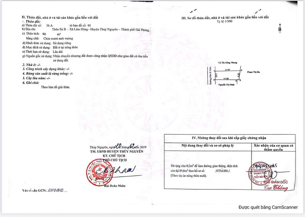 Đất nền đường Sú 2, phường Thiên Hương, Hải Phòng 90m² - Giá 2 tỷ, đầu tư sinh lời!