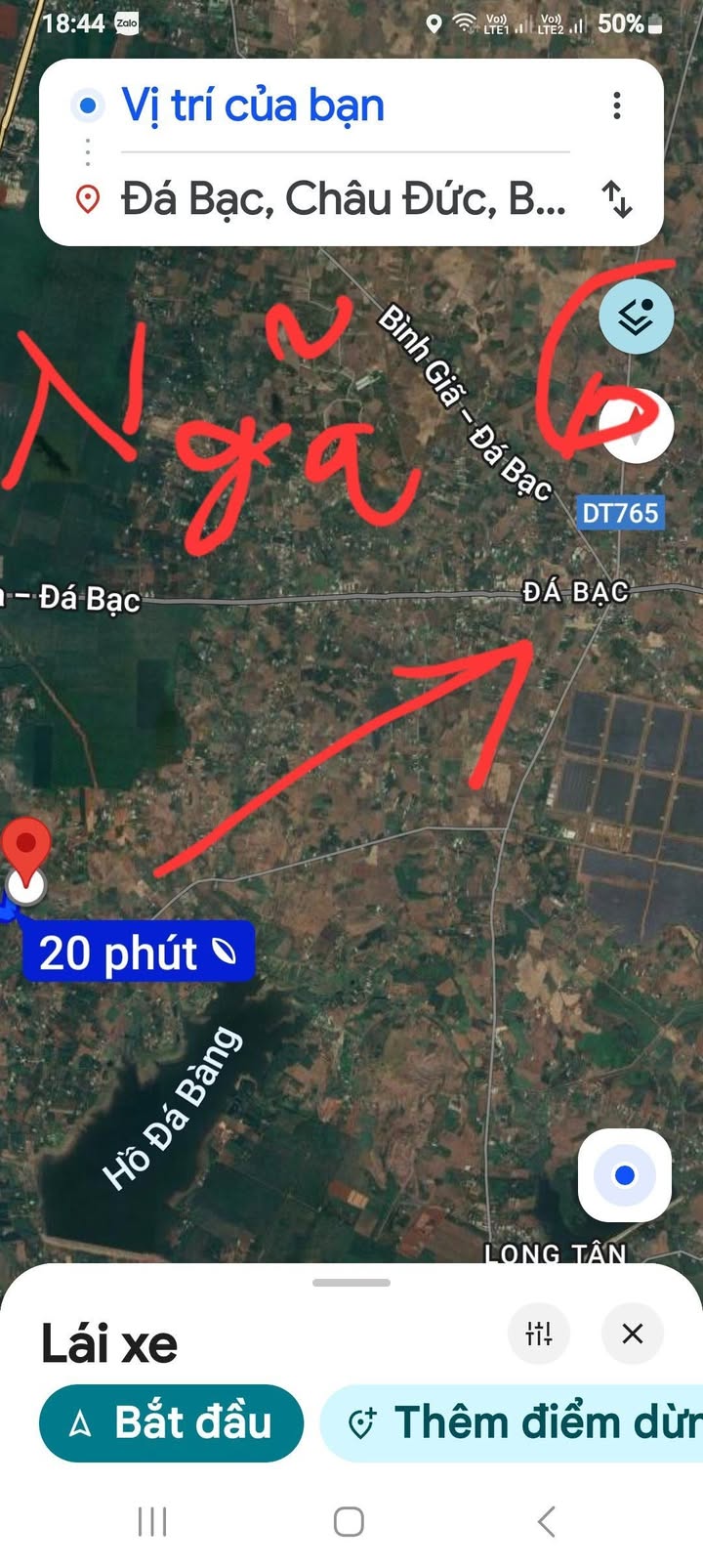 Đất nền đẹp 1400m² mặt tiền Đá Bạc, Châu Đức chỉ 1.35 tỷ - Đầu tư sinh lời!