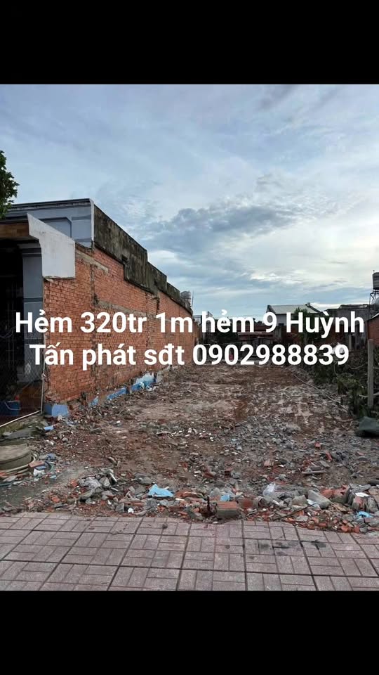 Đất thổ cư Hẻm 9 Huỳnh Tấn Phát Tây Ninh 212.8m² giá 2.138 tỷ - Đường ô tô tránh nhau!