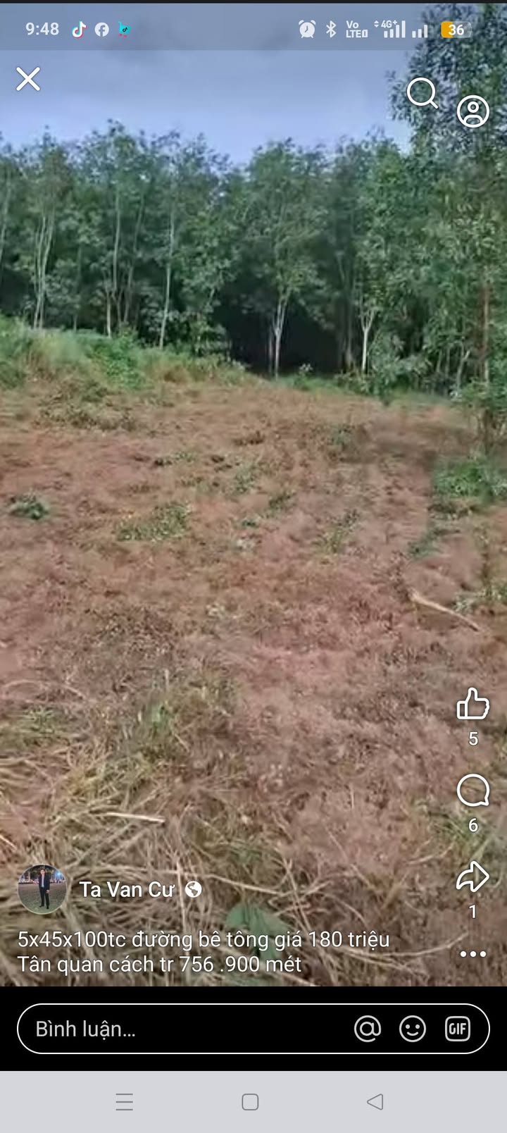 Đất nền Tân Khai, Chơn Thành 5000m² giá 180 triệu - Đầu tư sinh lời ngay!