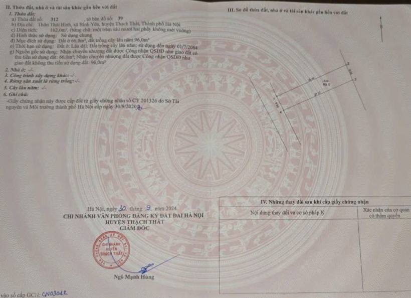 Đất nền Quốc Oai 162m² giá thỏa thuận - Cơ hội đầu tư sinh lời!