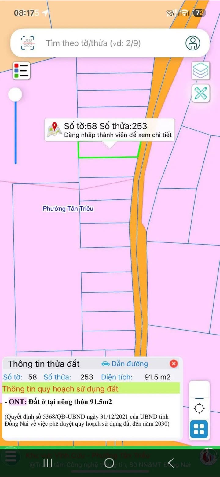 Đất nền Tân Triều, Vĩnh Cửu 90m² giá 1.15 tỷ - Sổ riêng, xây dựng tự do!